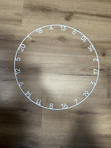 Zahlenring für dartboard - dartboard, in