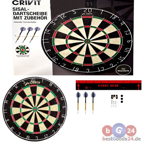 Dartboard sisal set steeldart - sisal,