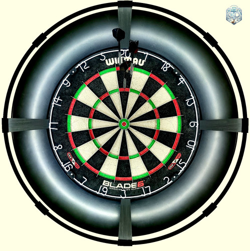Steeldart lichtring dartboard - steeldart,